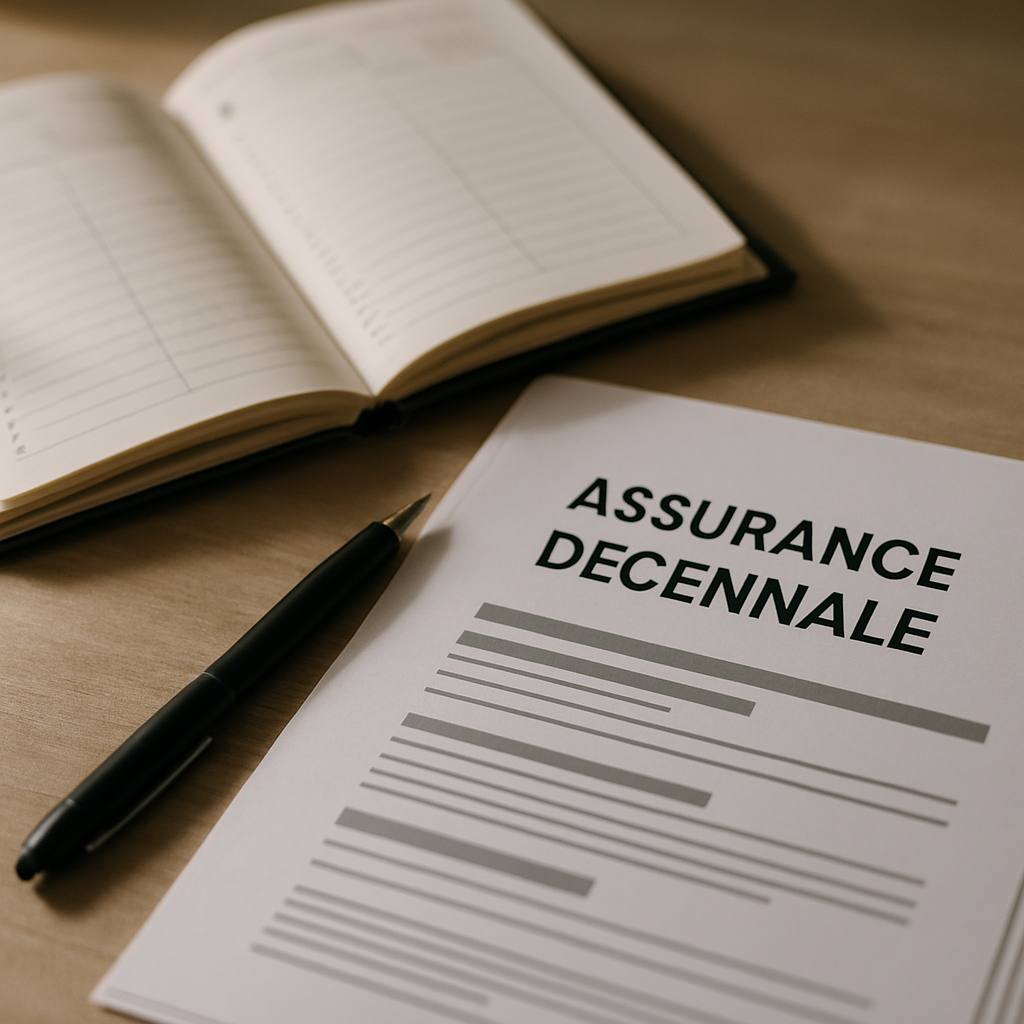 Documents d'assurance décennale et calendrier pour la déclaration de sinistre